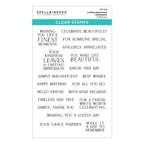 Spellbinders Lasting Impressions Clear Stamp Set stp-274
