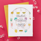 Spellbinders Layered Classy Glasses Press Plate and Stencil Set bd-0882