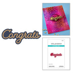 Spellbinders Layered Congrats Etched Dies S1-182