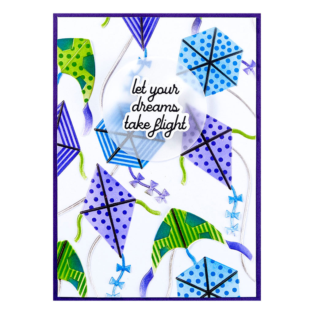 Spellbinders Layered Flying Kites Stencil stn-108 dreams