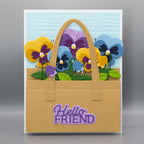 Spellbinders Layered Hello Friend Etched Dies s1-184 flowers