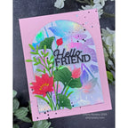 Spellbinders Layered Hello Friend Etched Dies s1-184 hello friend