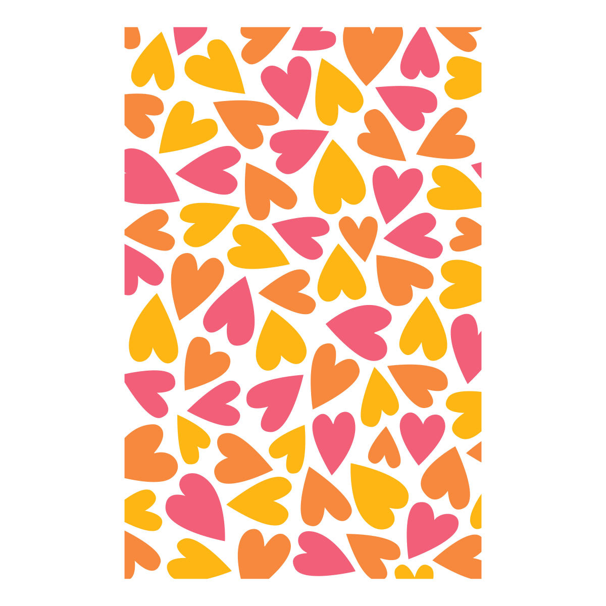 Spellbinders Layered Puffy Hearts Stencil stn-118 heart