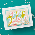 Spellbinders Layered Shine Bright Die and Stencil Set bd-0900 disco