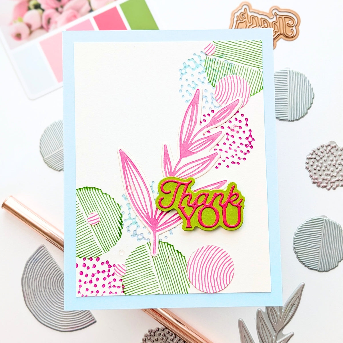 Spellbinders Layered Thank You Etched Dies s1-185 circles
