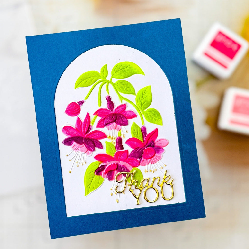 Spellbinders Layered Thank You Etched Dies s1-185 leaves