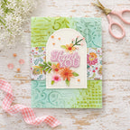 Spellbinders Layered Thank You Etched Dies s1-185 patterns