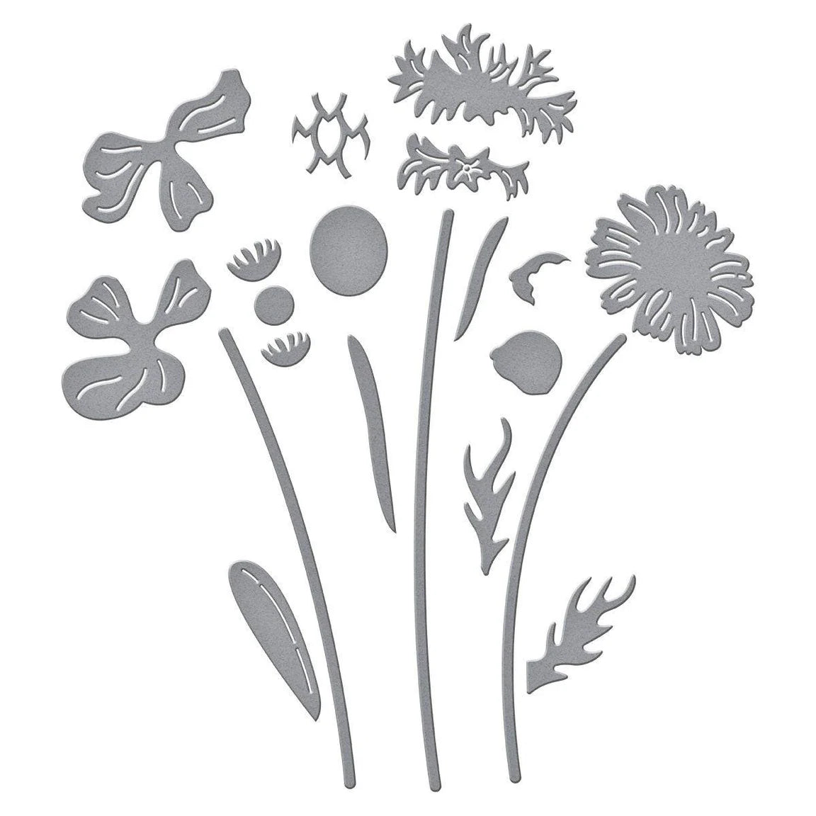 Spellbinders Layered Wildflowers Etched Dies s4-1430 dies