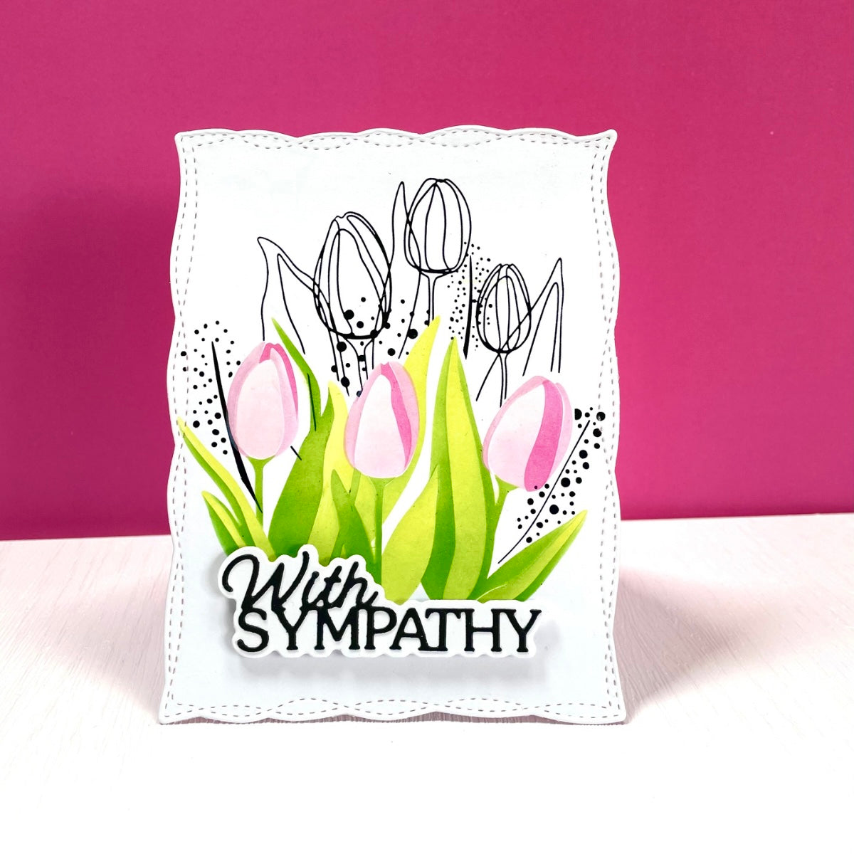 Spellbinders Layered With Sympathy Etched Dies s1-187 tulips
