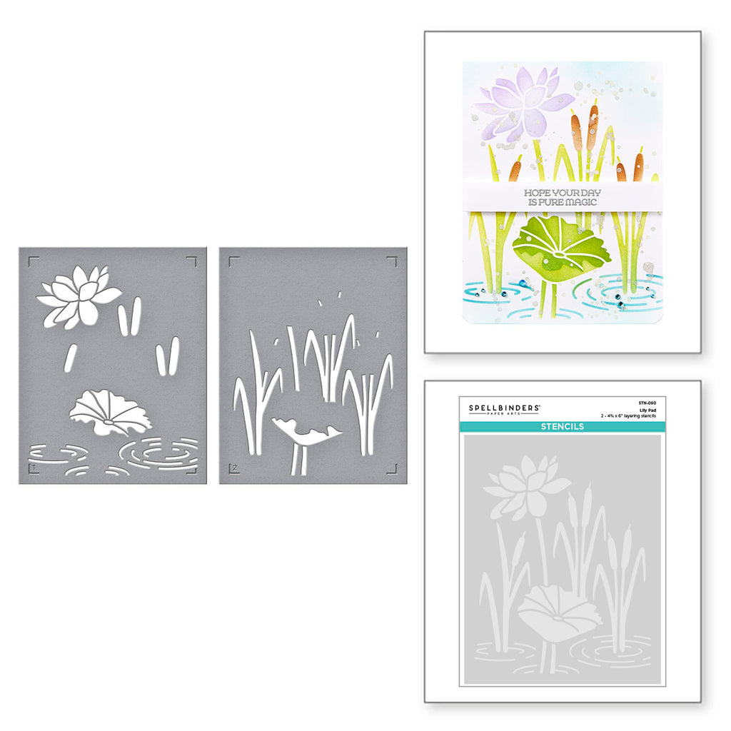 Spellbinders Lily Pad Stencils stn-090