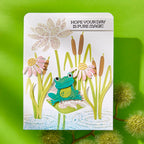 Spellbinders Lily Pad Stencils stn-090 frog