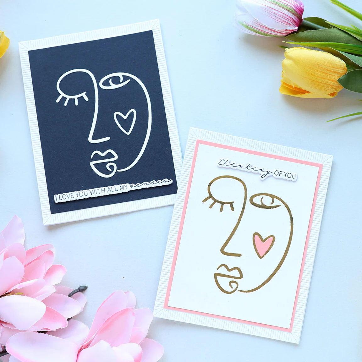 Spellbinders Line of Being Etched Dies s5-729 i love you