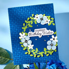 Spellbinders Linen 3D Embossing Folder e3d-139 birthday