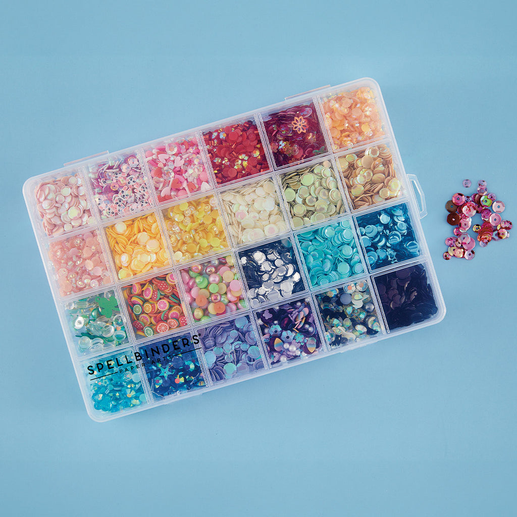 Spellbinders Locking Compartment Storage Box t-102 closed