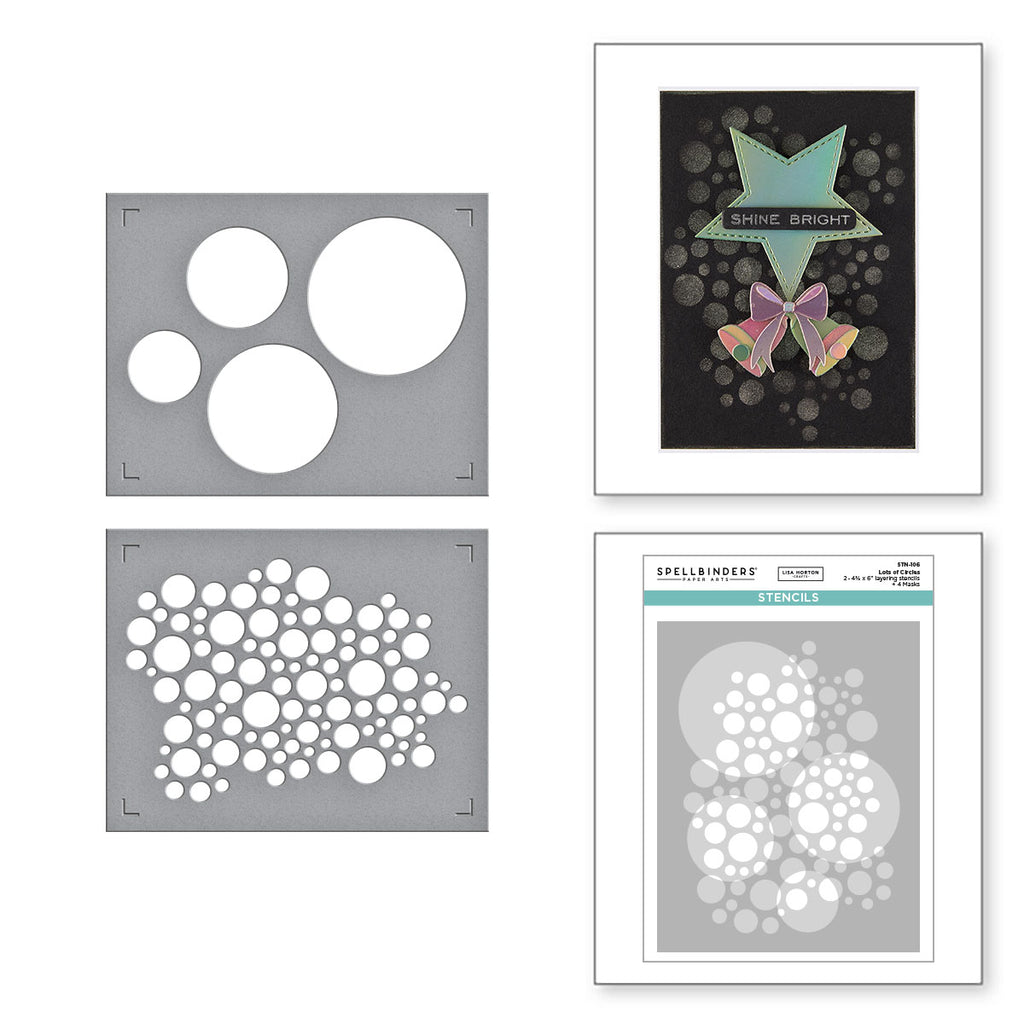 Spellbinders Lots of Circles Stencils stn-106