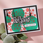 Spellbinders Lots of Circles Stencils stn-106 merry