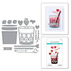 Spellbinders Love on the Rocks Etched Dies s5-668