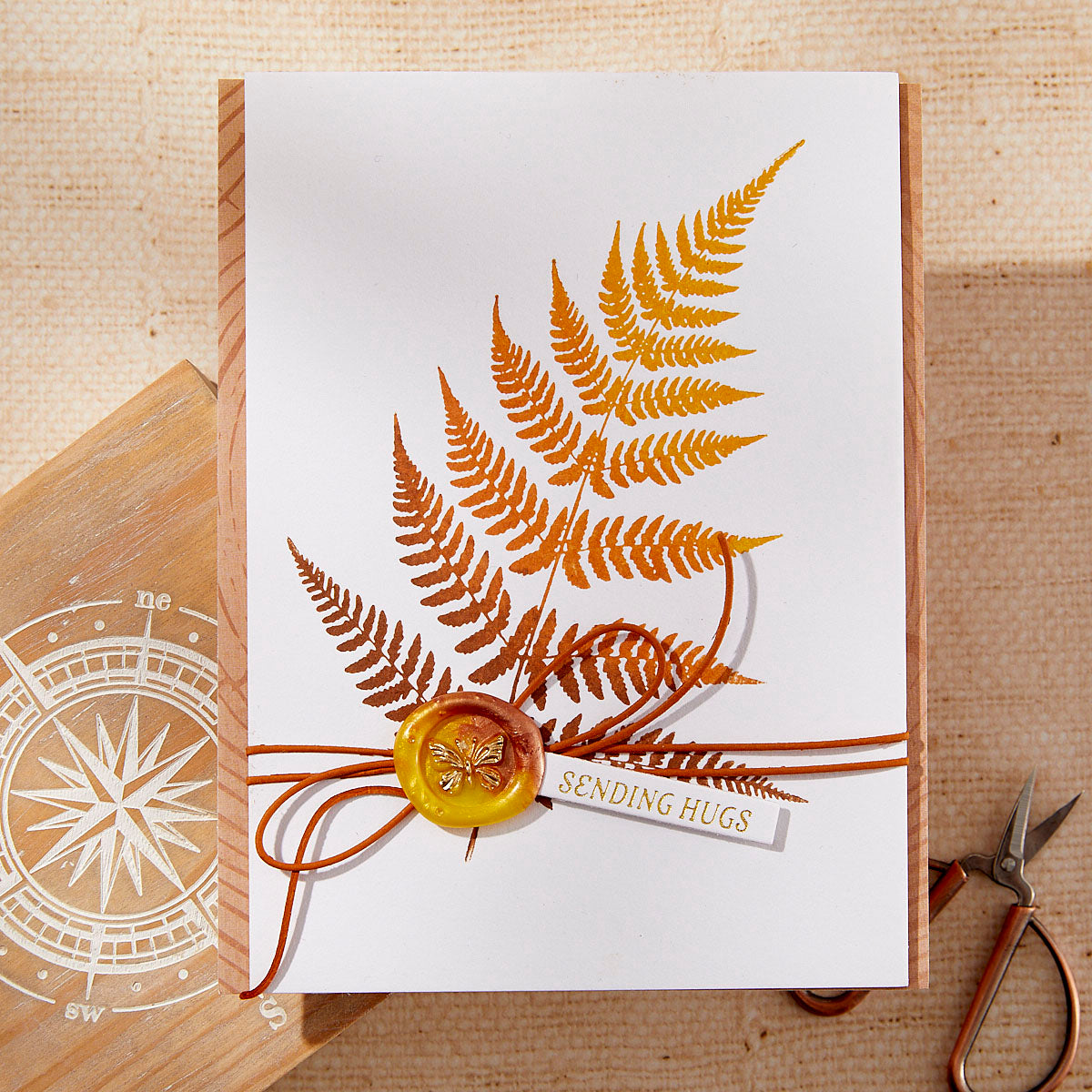 Spellbinders Lush Ferns BetterPress Plate bp-228 fern