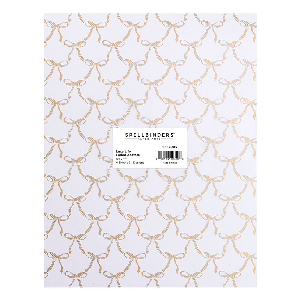 Spellbinders Luxe Life Foiled Acetate 8.5x11 Sheets scsp-015