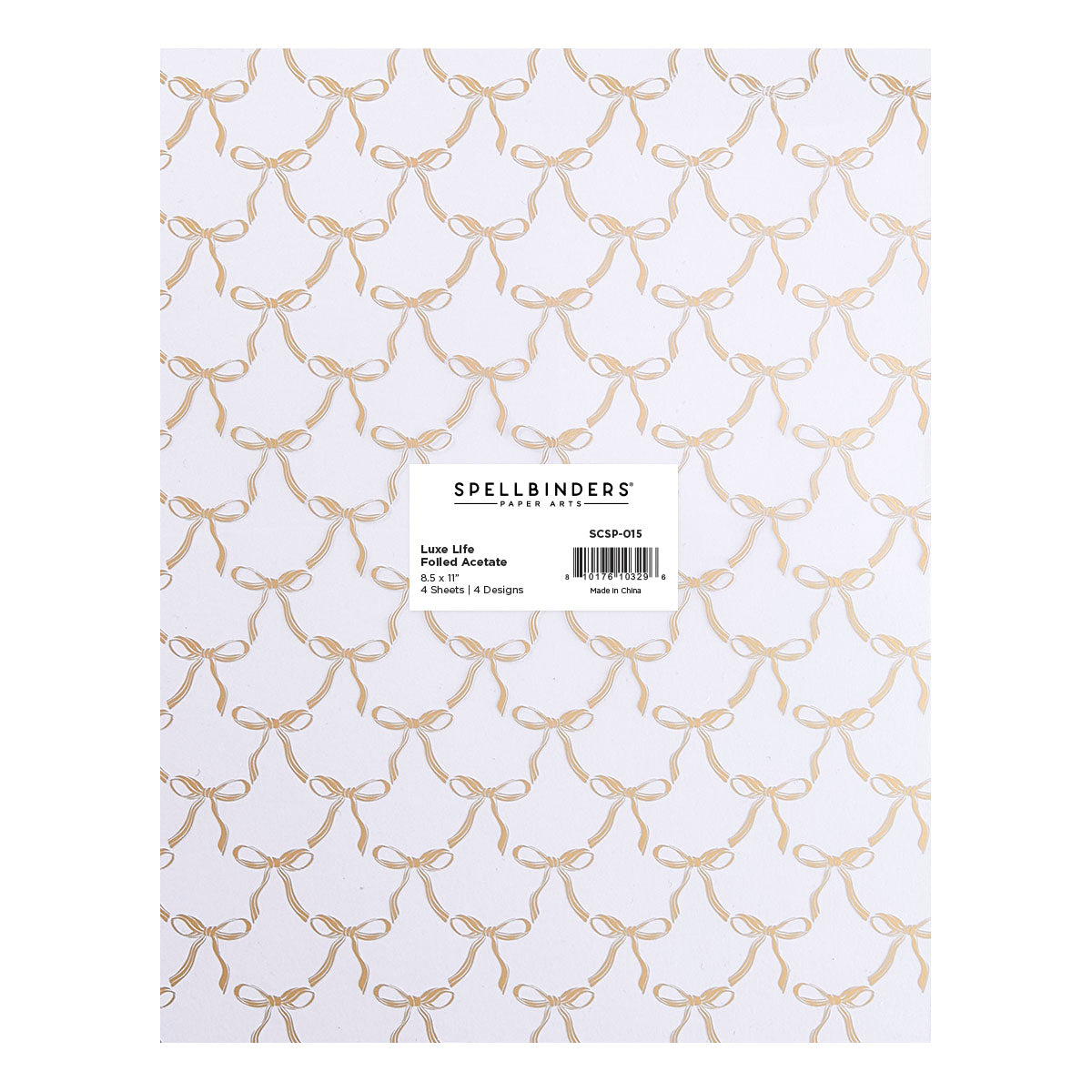 Spellbinders Luxe Life Foiled Acetate 8.5x11 Sheets scsp-015
