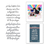 Spellbinders Magic Sentiments Press Plate and Die Set bp-176*