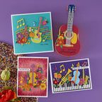 Spellbinders Majestic Guitar Box Creator Die Bundle keyboard