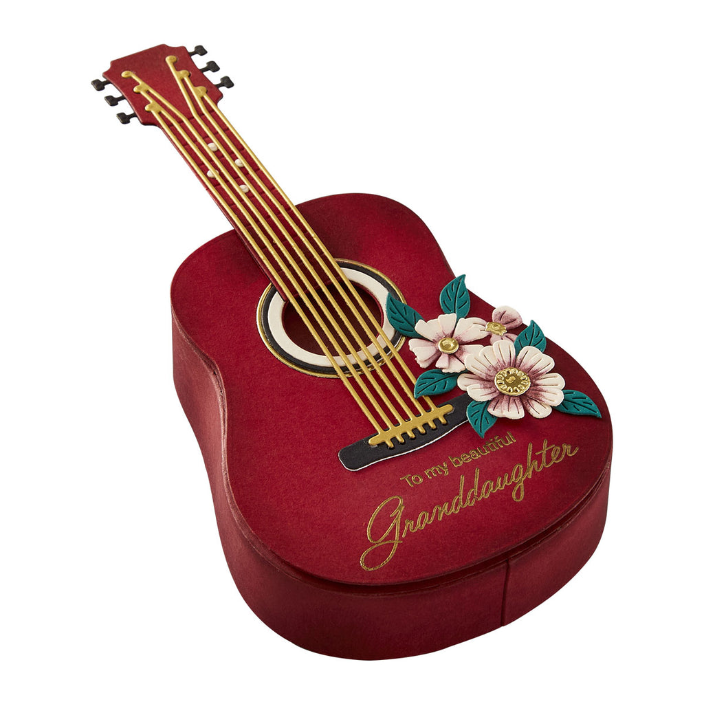 Spellbinders Majestic Guitar Box Side Panels Etched Dies s3-552 guitar