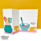 Spellbinders Make It and Bake Die, Folder and Stamp Bundle measuring cups | color-code:ALT01