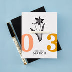 Spellbinders March Daffodil Press Plates bp-247 birthday