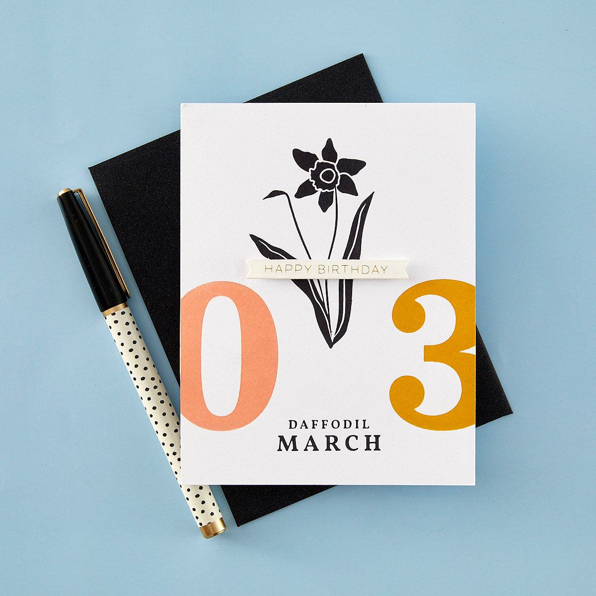 Spellbinders March Daffodil Press Plates bp-247 birthday