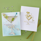 Spellbinders Martini Mood BetterPress Plate and Die Set bp-326 celebrate