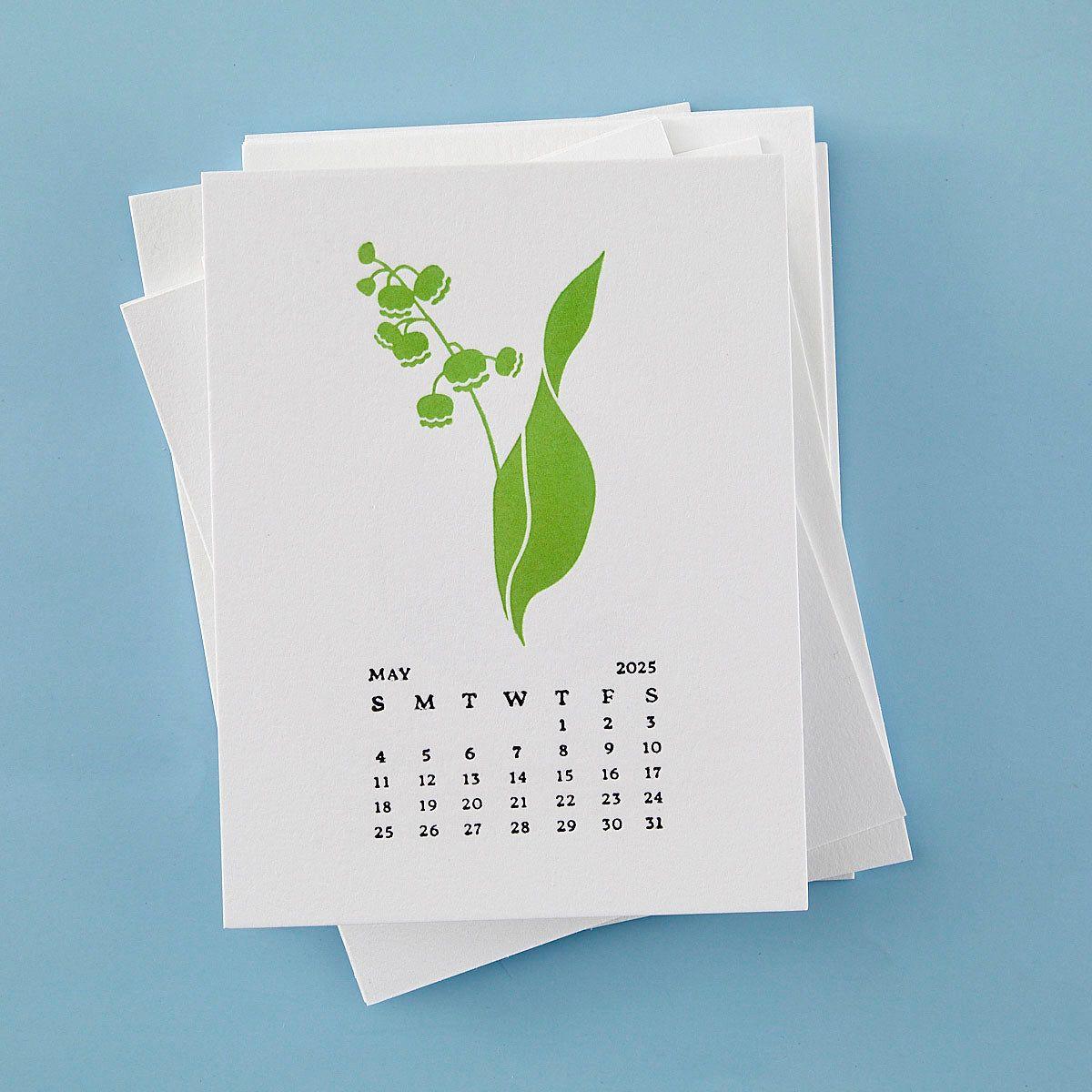 Spellbinders May Lily of the Valley Press Plates bp-249 calendar