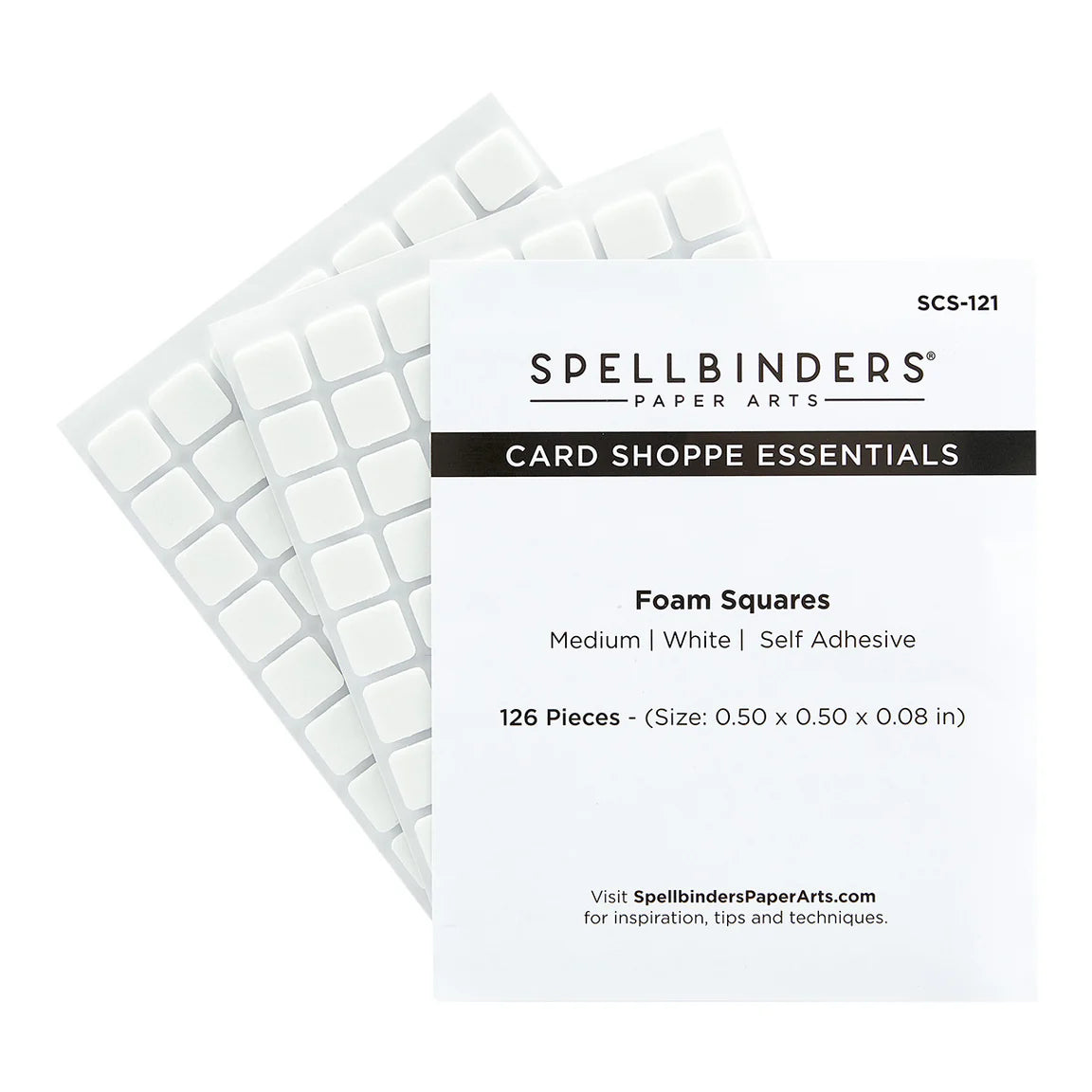 Spellbinders Medium White Foam Adhesive Squares scs-121