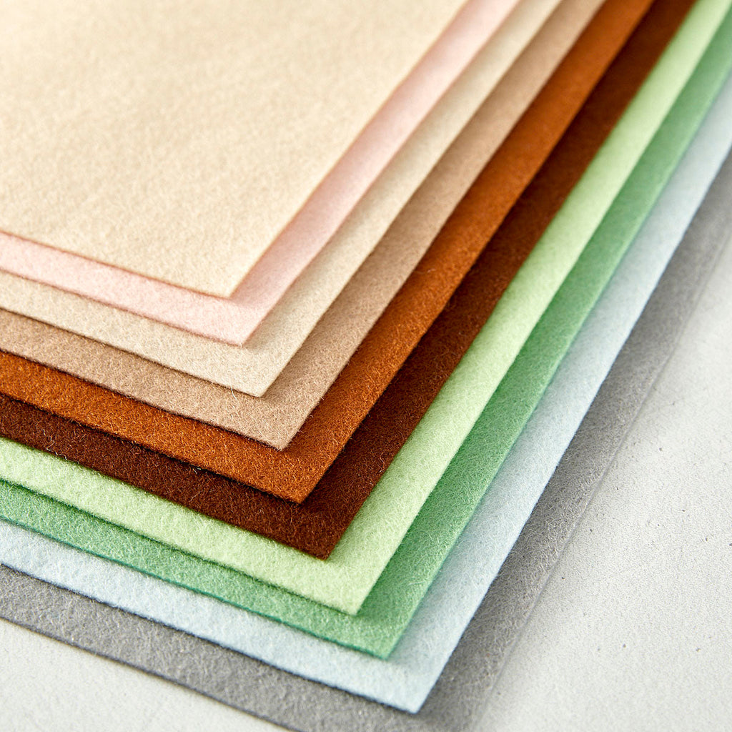 Spellbinders Merino Wool Felt Sheets Neutral Collection fs-002 closeup