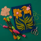 Spellbinders Merino Wool Felt Sheets Neutral Collection fs-002 floral