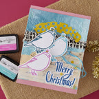 Spellbinders Merry, Merry, Merry Bird Registration Press Plate and Die Set bpr-035 merry