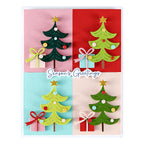Spellbinders Merry Messages Plate and Die Set bp-312 christmas trees
