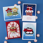 Spellbinders Merry Mischief Stamp and Die Bundle samples