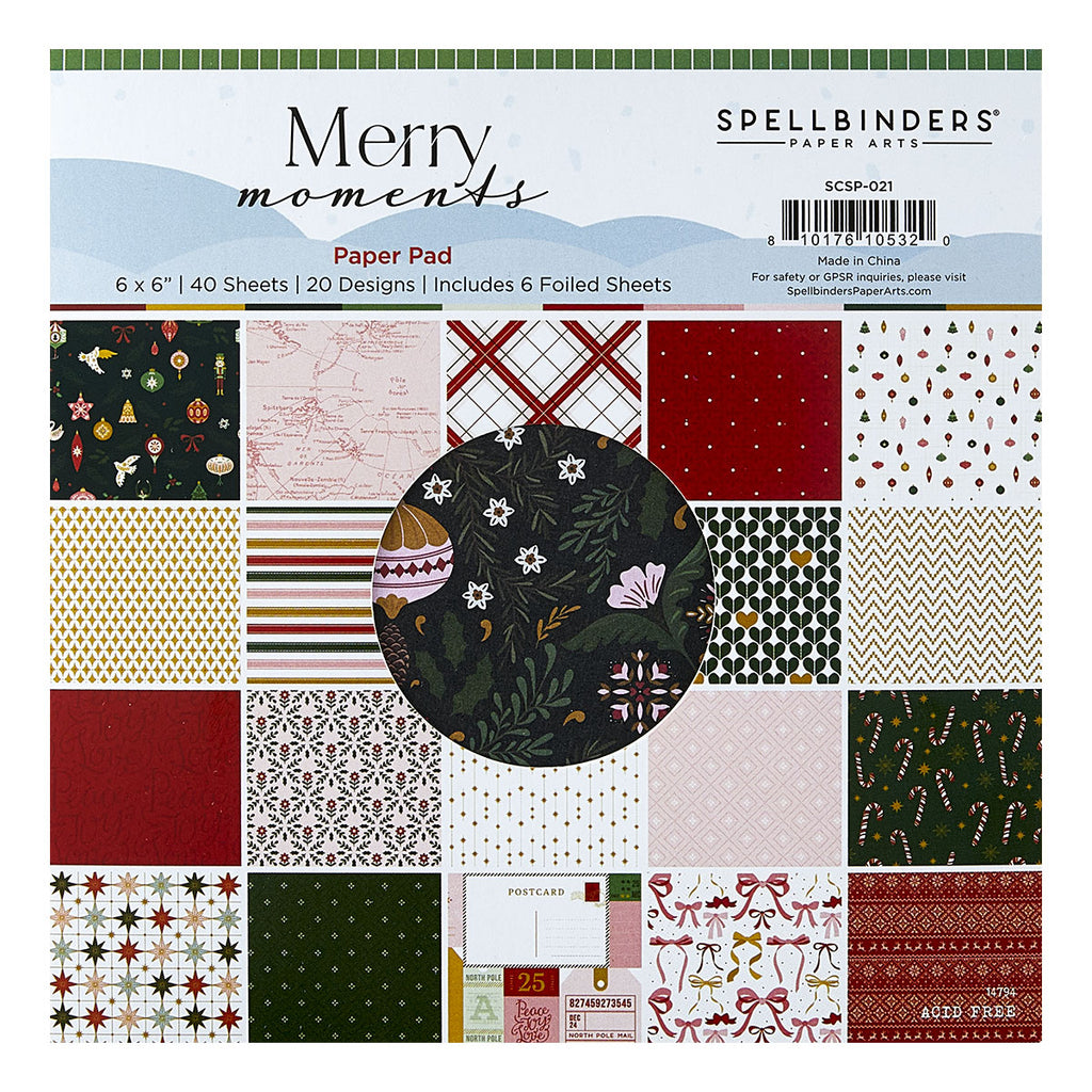 Spellbinders Merry Moments 6x6 Paper Pad scsp-021