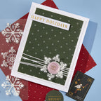 Spellbinders Merry Moments Dimensional Snowflakes scse-020 happy holidays