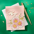 Spellbinders Molded Frame 3D Embossing Folder e3d-130 daises