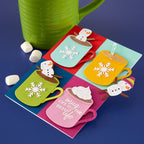 Spellbinders Mug Friends Etched Dies s4-1477 winter drinks with marshmallows