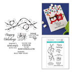 Spellbinders Mugs and Kisses Sentiments Clear Stamp Set stp-260