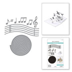 Spellbinders Musical Notes and Stave Pop-Up Etched Dies s5-687
