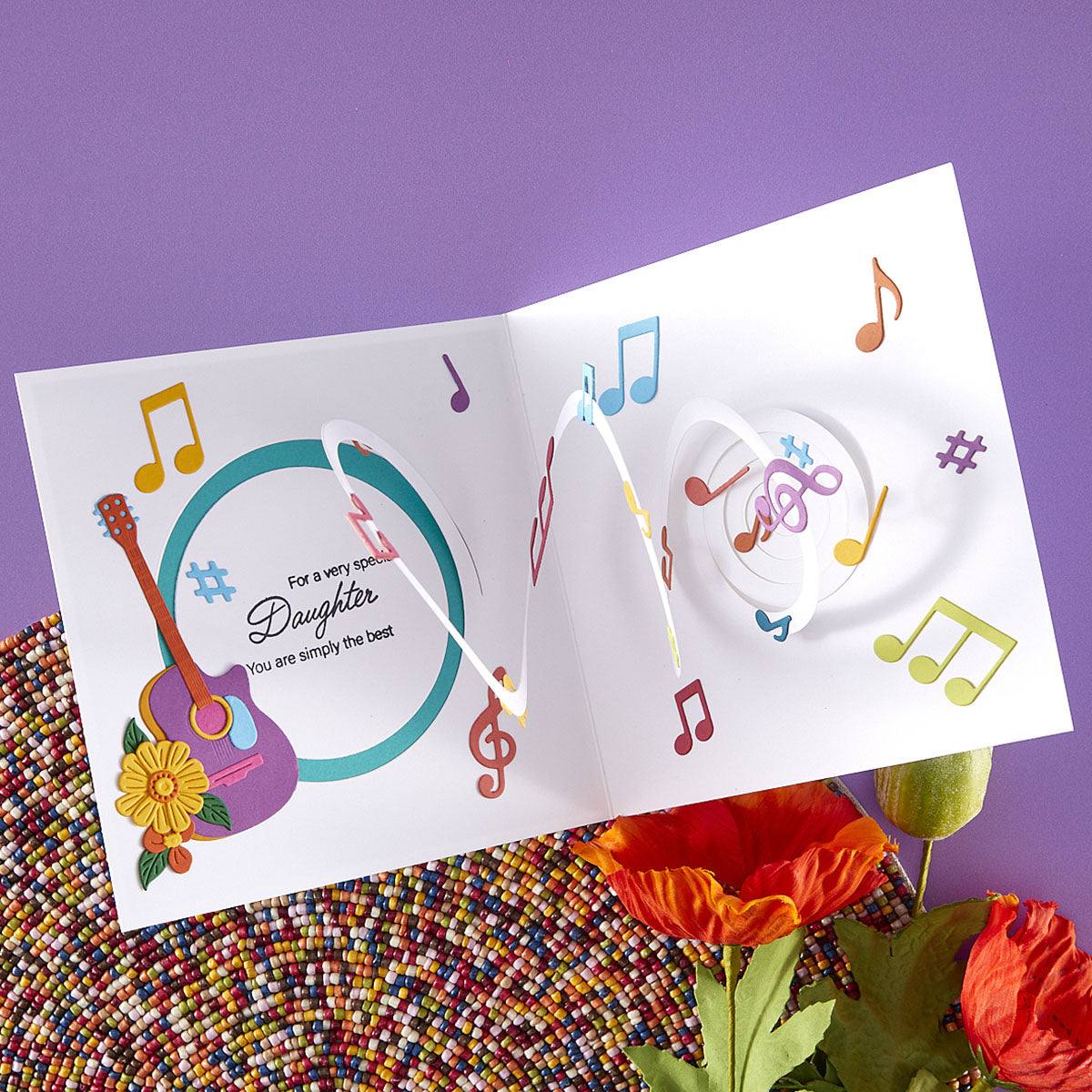 Spellbinders Musical Notes and Stave Pop-Up Etched Dies s5-687 daughter