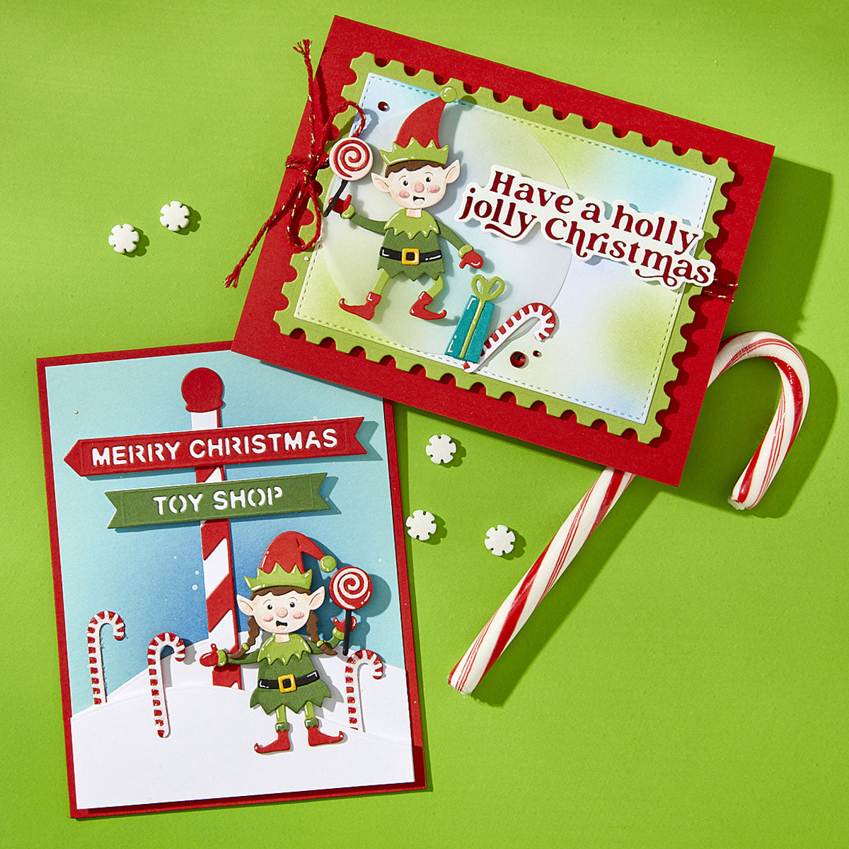Spellbinders North Pole Friends Die Bundle candy canes