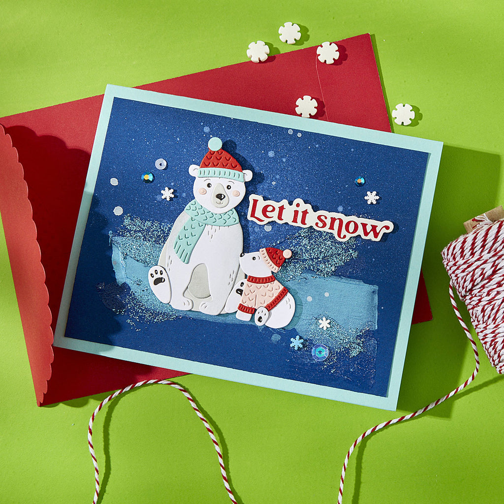 Spellbinders North Pole Friends Die Bundle polar bears