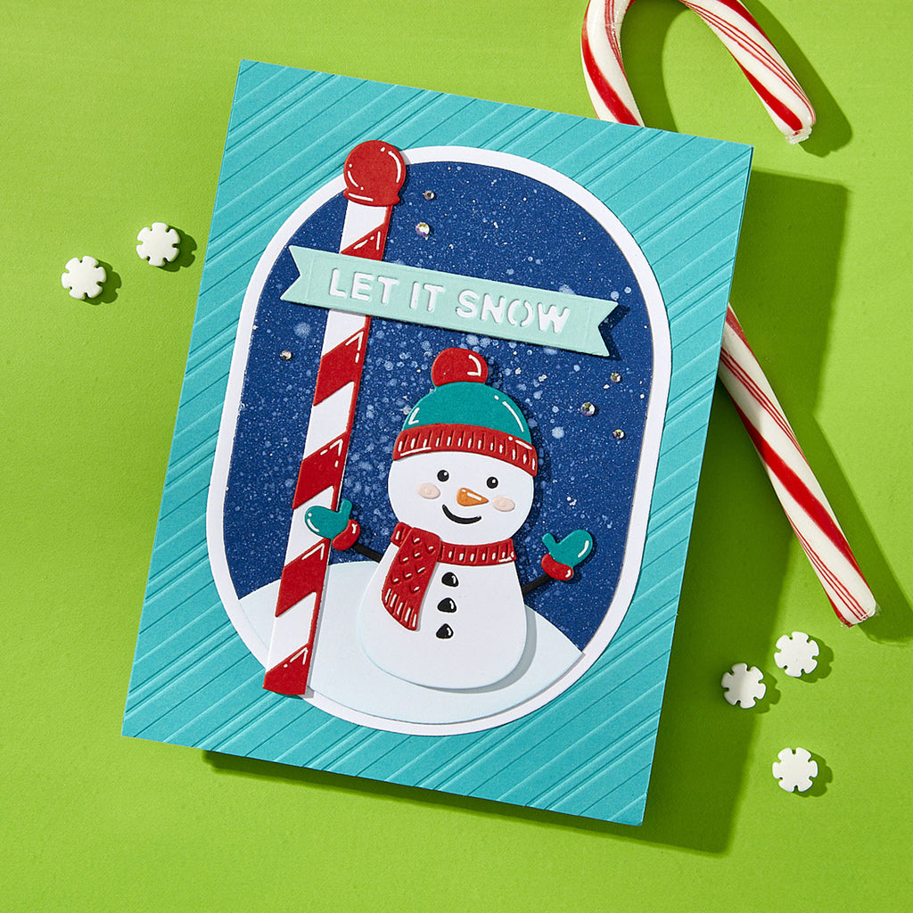 Spellbinders North Pole Friends Die Bundle stripes