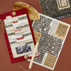 Spellbinders Noted Details Rub Ons scsr-016 gold feather alphabet location explore card