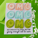 Spellbinders OMG Etched Dies s2-451 old enough